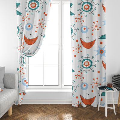 Paire de rideaux obscurcissant en polyester Dawley