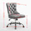 Chaise de bureau moderne rembourrée capitonnée en chenille avec base en métal chromé-1018970759
