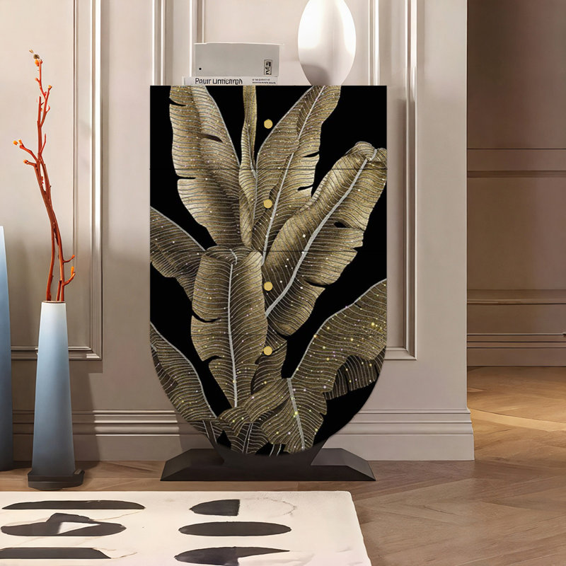 Armoire seau ronde inversée de style chinois