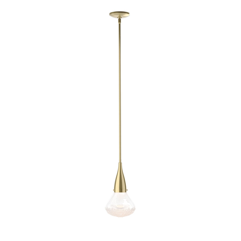 Fritz 1 - Light Single Teardrop Pendant, Modern Brass