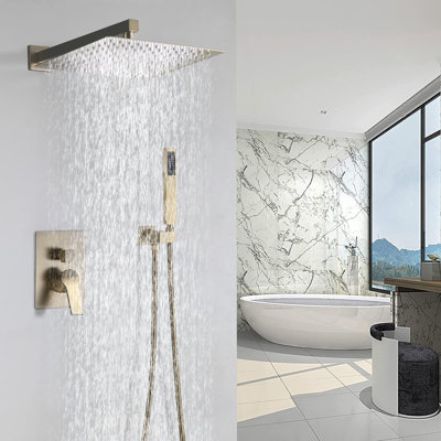 10 Inches Brass Rainfall Shower System