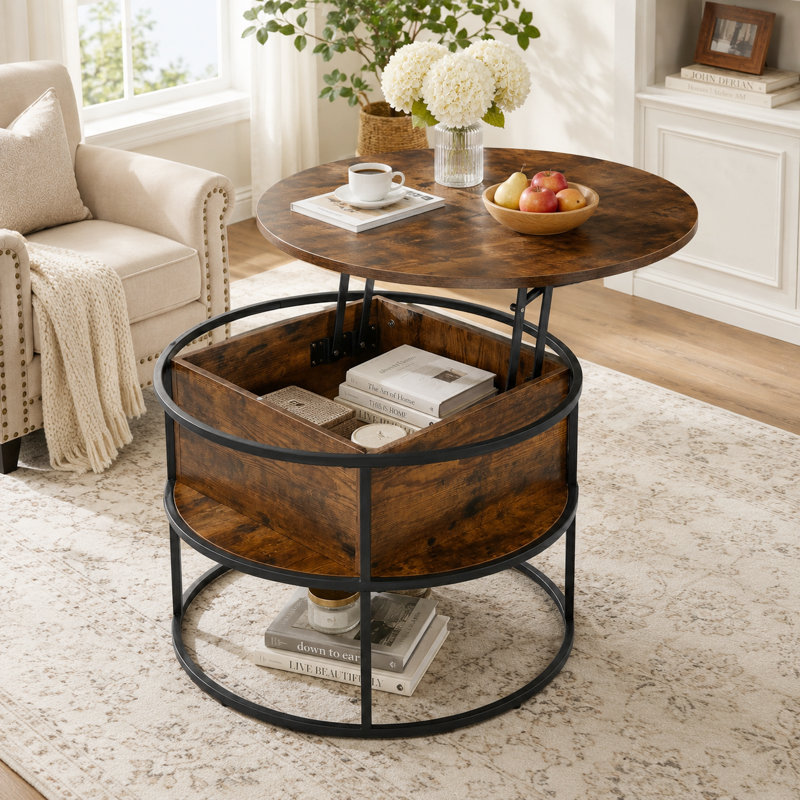 Table basse Farmhouse, Noyer foncé