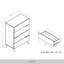 Commode 4 tiroirs en gris-1787921397