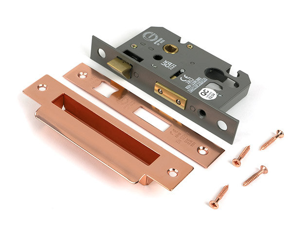 Euro Profile Sash Lock, Polished Bronze