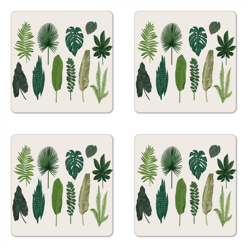 Square 4 Piece Coaster Set