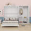 Grand lit escamotable mural avec placard-107255721