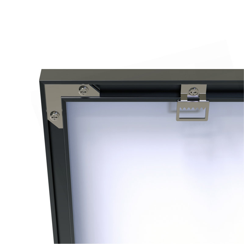 Miroir de salle de bain surdimensionné polyvalent avec cadre en aluminium durable pour diverses pièces et sécurité accrue