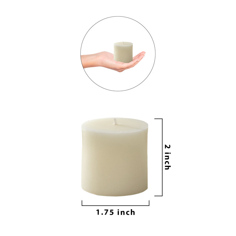 Bougie votive 15 heures Latitude Run®, bougie chauffe-plat longue durée non parfumée pour mariages, fêtes, événements, restaurants et bars, ensemble de 24