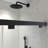 Soft-closing Frameless Shower Door With Nano-coated Tempered Glass In Modern Matte Black For Luxurious Bathrooms