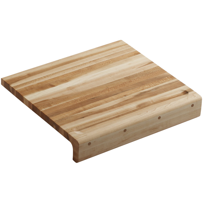 Planche à découper de comptoir en bois franc de 18 po x 16 po Kohler