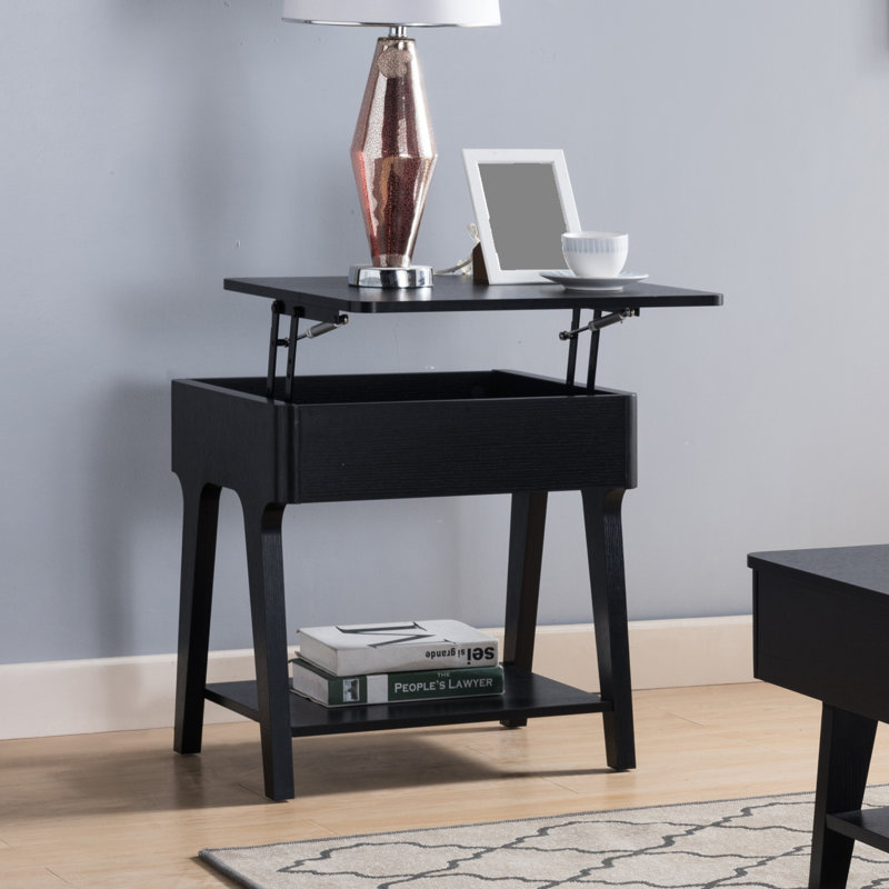 Table de bout, plateau de table relevable