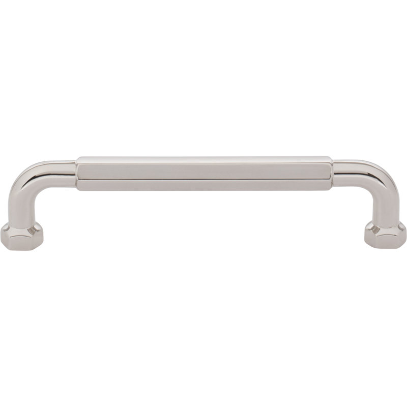 Dustin Bar Pull, Polished Nickel, 5 1/16" Center To Center