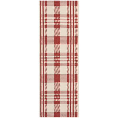 Courtyard Performance Plaid Indoor/Outdoor Area Rug