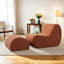 Fauteuil d'appoint avec repose-pieds Modern Wave-1514786074