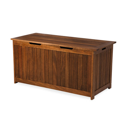 Boîte de rangement en bois d'eucalyptus résistant à l'eau Evergreen Enterprises, Inc
