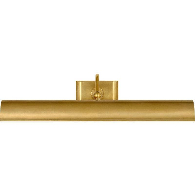 Hessen Picture Light, Natural Brass, 4.75" H x 24" W x 9" D