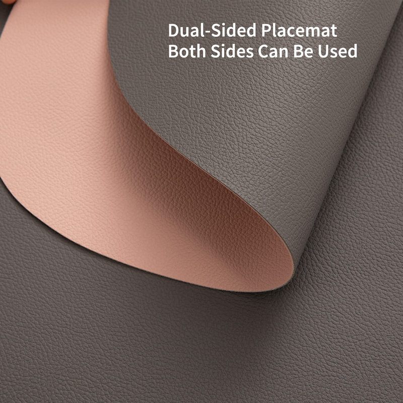 Polyurethane Placemat, Grey Pink