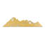 Erupting Volcano Mountain Modern Abstract Wall Accent Sculpture Décoration murale en métal-124838840-124838841
