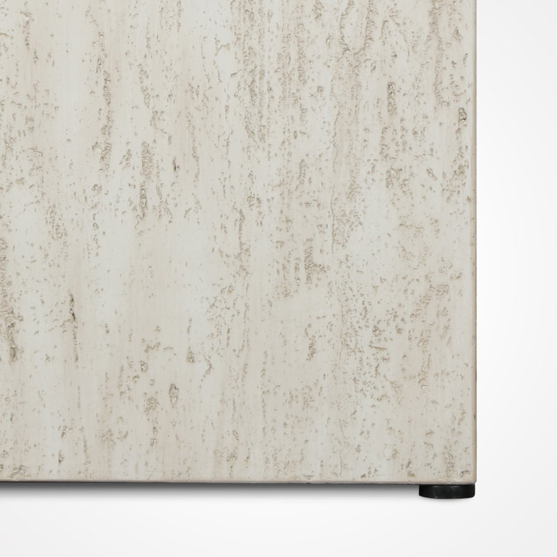 Table d'appoint pour foyer d'extérieur au propane, White