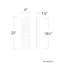 Wavelet 3000K Dimmable LED Outdoor Wall Light With Color Temperature Switch from 2700K/3000K/3500K/4000K, Weather Resistant Powder Coated Finish-154582021
