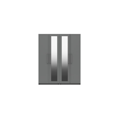 Allenna 4 Door Manufactured Wood Wardrobe
