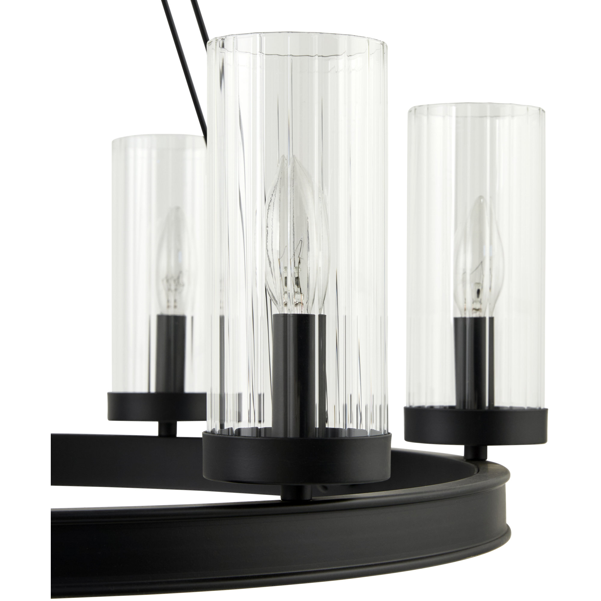 Patterson Chandelier, Matte Black