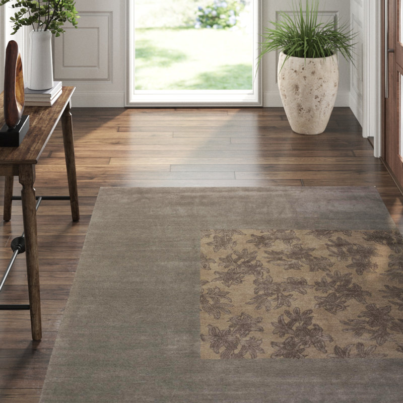 Lily Ii Hand-Knotted Area Rug in Titanium
