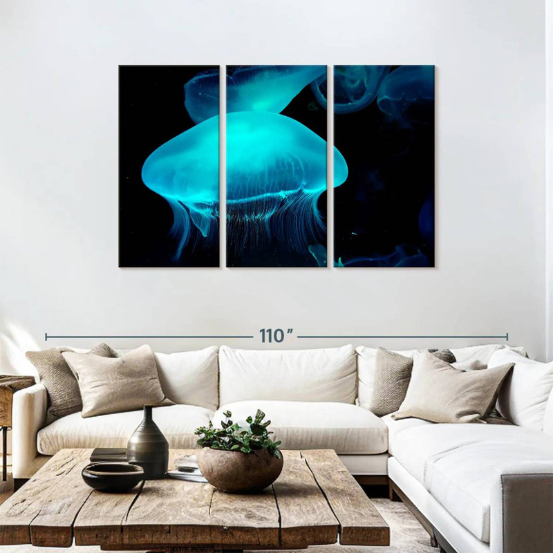 Moon Jellyfish, 48" H x 74" W