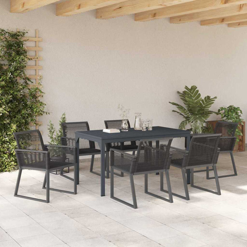 6 - Person Patio Dining Set with Rectangular Table