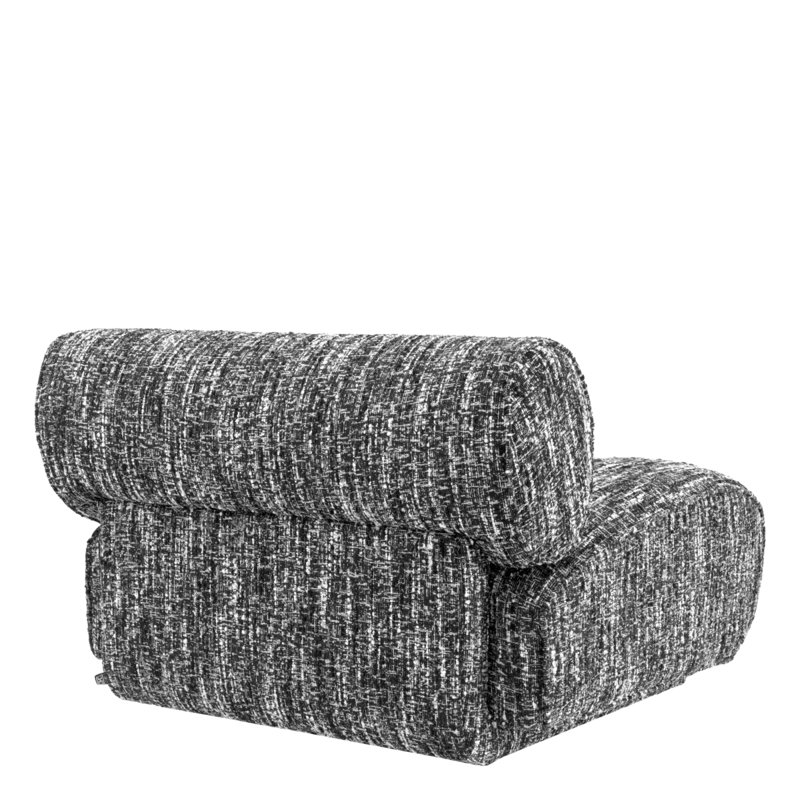 Urbano Side Chair, Boucle Sonata Black Polyester Blend