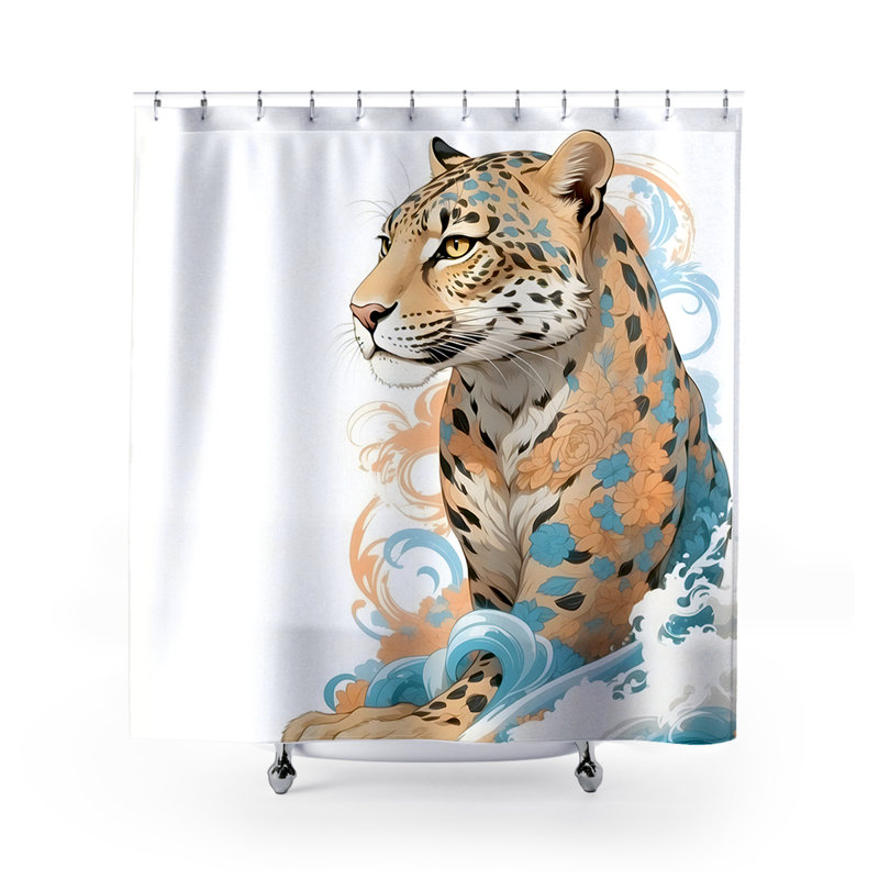 Rideau de douche Afrim Leopard