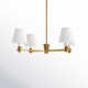 4 Light Metal Dimmable Chandelier