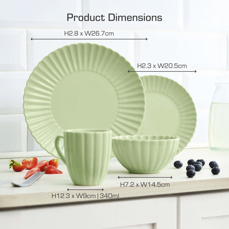 Stoneware Dinnerware - Service for 4