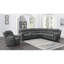 Canapé modulaire inclinable divin gris anthracite 6 pièces