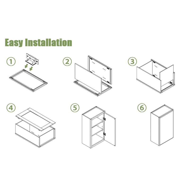 Armoire murale blanche en bois massif à une porte pour le bureau, l'organisation du garage - 2 tablettes, l 12 po x P 12 po x H 36 po, de style Shaker, facile à installer dans la cuisine, réglable