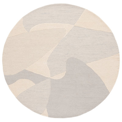 Alaric Ebony Hand Tufted Wool Pile Abstract Rug