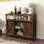 Buffet industriel Gracie Oaks avec tablettes spacieuses réglables