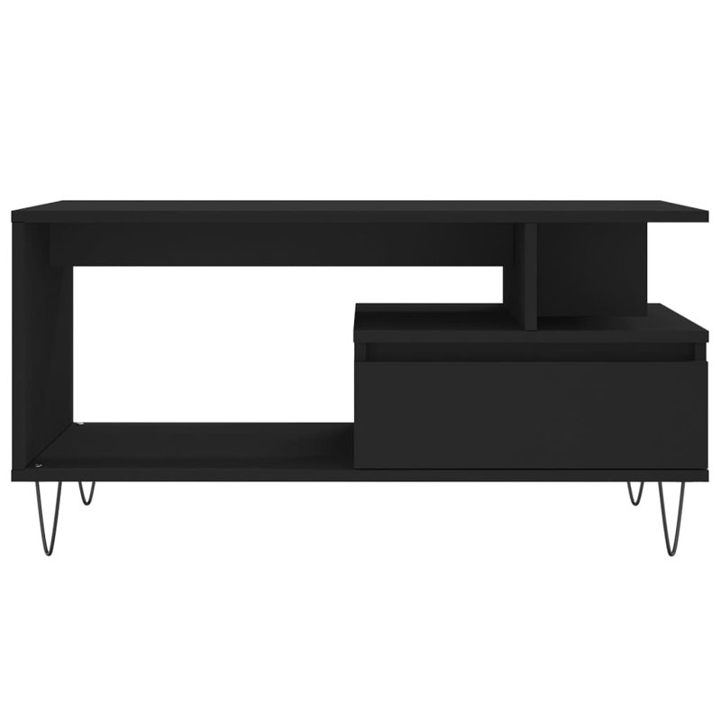 Coffee Table with Storage, Black