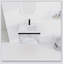 Meuble-lavabo mural 24 po avec lavabo en céramique et porte d'armoire à fermeture en douceur 24 po