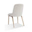 Ensemble de 2 chaises de salle à manger Rise 19 pouces, revêtement Soft Boucle, blanc, bronze