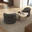 Upholstered Swivel Barrel Chair-683753012