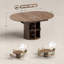Table de salle à manger extensible de 43,3 po à 59,1 po avec rangement caché