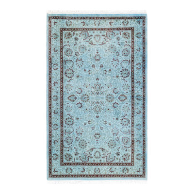 Chimel One-of-a-Kind 3'2" X 5'4" New Age Wool Area Rug Blue