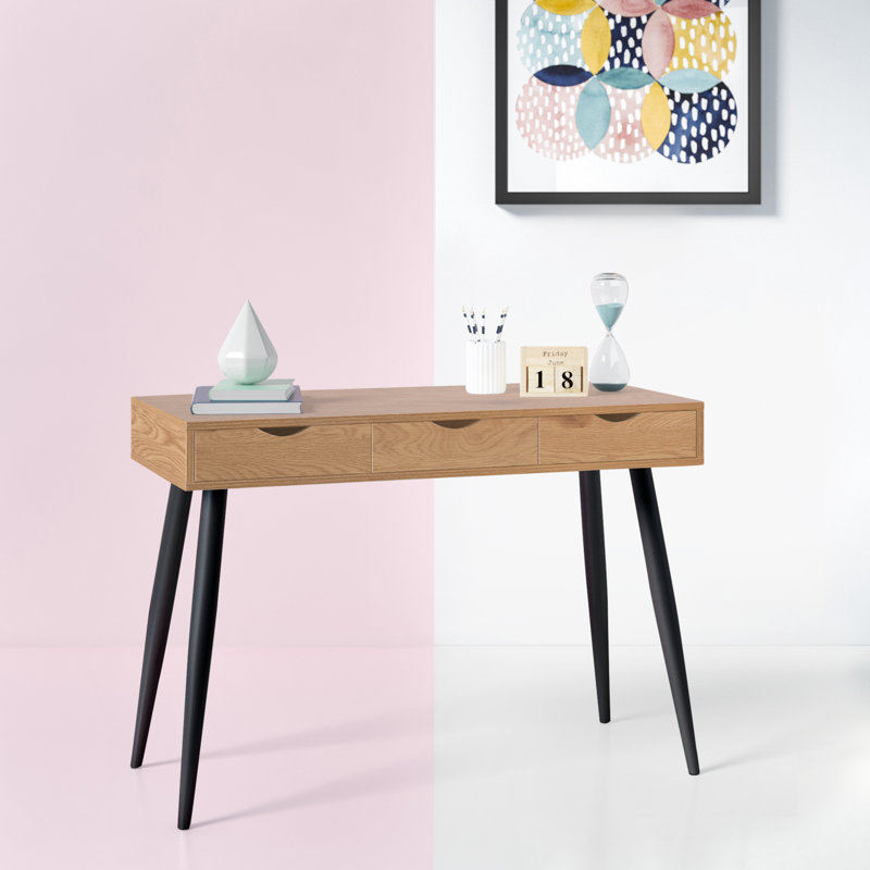 Casson Writing Desk, Oak/Black
