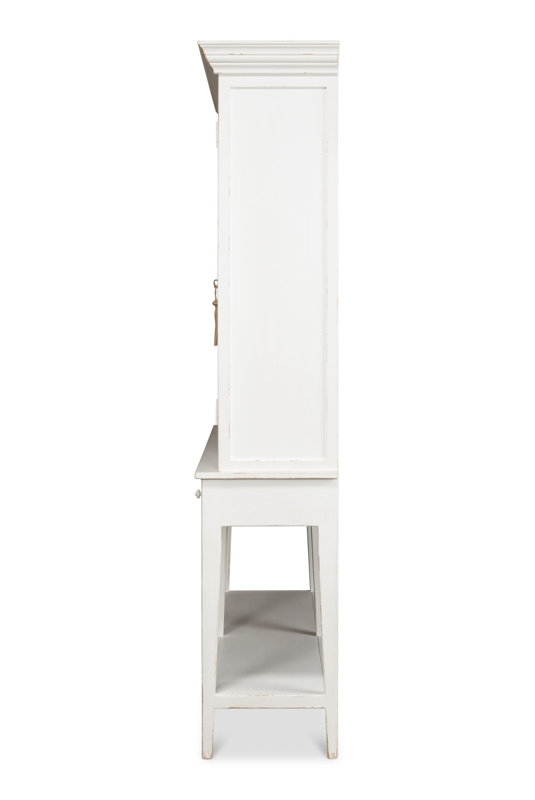 Wilkesville Solid Wood China Cabinet, White