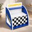Table de chevet Kids Racing Car avec tablette de rangement ouverte, 1 tiroir, bande de protection arrondie-330270079