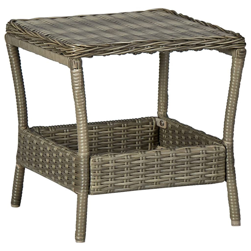 Portsville Square Outdoor Side Table , 45cm cm W 45cm cm D, Brown