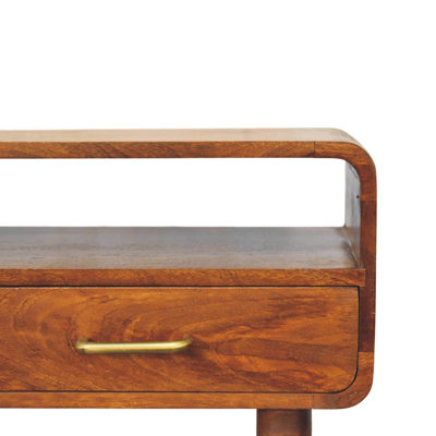 Solid Wood Valenza Curved Console Table