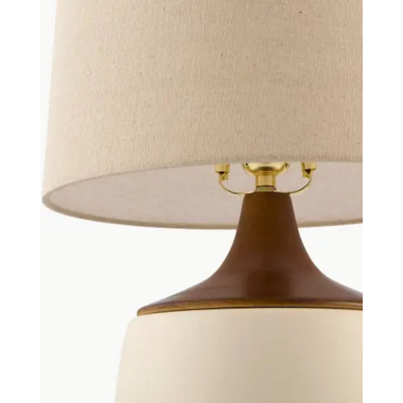 Lampe de table Downing Lorin, Beige, White