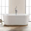 Baignoire autoportante en acrylique avec drain en nickel brossé-103255340-103255341
